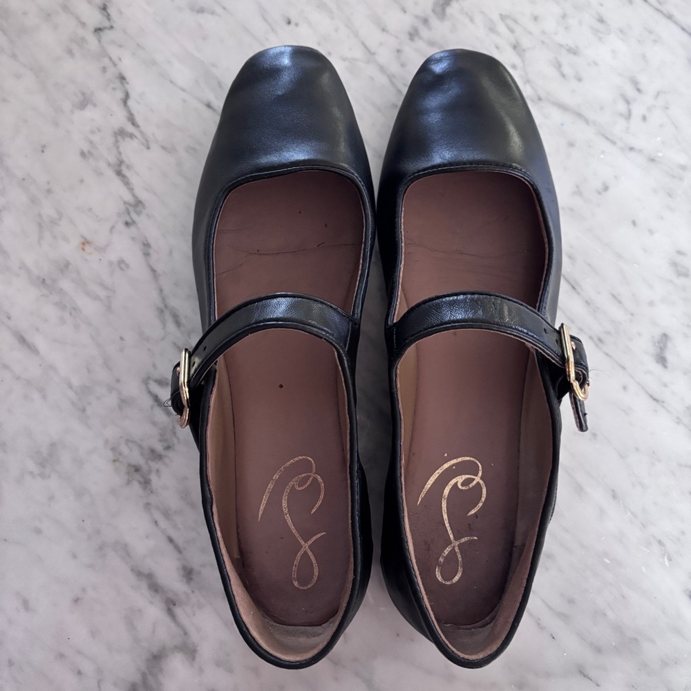 Sam Edelman Black Mary Jane Flats Size 9